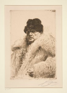 Selvportræt 1916 af Anders Leonard Zorn