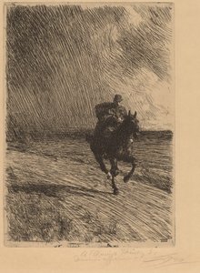 Storm af Anders Leonard Zorn