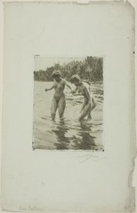 To Badegæster af Anders Leonard Zorn