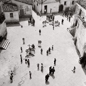 Procession af flagellanter, Albano di Lucania, Potenza, Basilicata, Italien (s/h-foto)