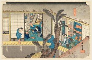 Akasaka, intellektuelt medlem, medlem af treoghalvtreds stan s af Te urbane lavere d af Ando Hiroshige