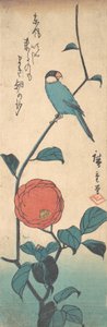 Camellia og Finch, ca. 1840., ca. 1840. af Ando Hiroshige