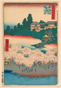 Flower Pavillion, Dango Hill, Sendagi (Sendagi, Dango-zaka Hana-yashiki) Fra Series One Hundred Berømte udsigter over Edo af Ando Hiroshige