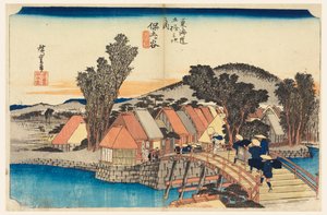Hodogaya (God Turtle B Ridge) af Ando Hiroshige