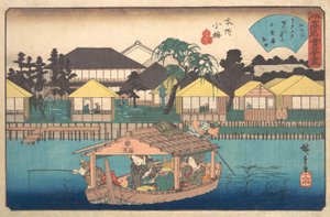 Honjo Komme Ogura Ann, ikke? 1840. , myg. 1840. af Ando Hiroshige