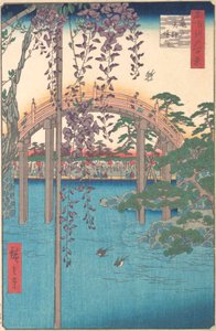 I Kameido Tenjin Shrine Compound, 1856., 1856. af Ando Hiroshige
