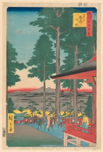 Inari Shrine at Oji (Oji Inari no yashiro) Fra Series One Hundred Famous Views of Edo af Ando Hiroshige