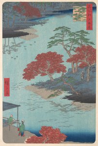 Inde i Akiba-helligdommen ved Ukeji, 8. måned, slangeår 1857., 8. måned, slangeår 1857. af Ando Hiroshige