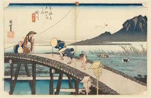 Kakegawa, Momo t Autumn, medlem af treoghalvtreds S tachi lyden af ​​te urbane lavere d af Ando Hiroshige