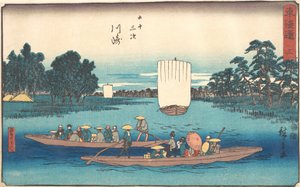 Kawasaki, ikke? 1840. , myg. 1840. af Ando Hiroshige