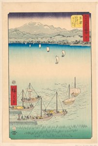 Kusatsu: Fra Kasatsu og Yabase, Abo og Bo wst Ring af f af Ando Hiroshige