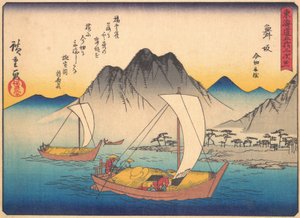 Maisaka, fra serien The Fifty-three Stations of the Tokaido Road, begyndelsen af det 20. århundrede. af Ando Hiroshige