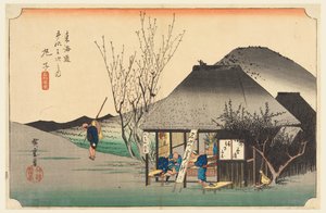 Mariko Thea Hose, medlem af treoghalvtreds S tachi lyde af te urbane lavere d af Ando Hiroshige