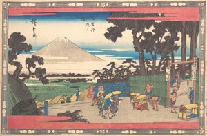 Meguro teknik person hældning. af Ando Hiroshige