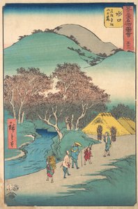 Mizuguchi, 1855. , 1855. af Ando Hiroshige
