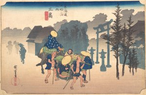 Morning Mist, 1800-tallet. af Ando Hiroshige