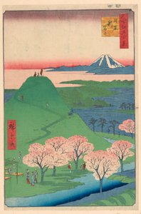 New Fuji, Meguro (meguro, Shin-Fuji) Fra serien One Hundred Berømte udsigter over Edo af Ando Hiroshige