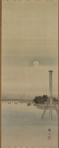 Nattescene ved Sumida-floden, 1800-tallet. af Ando Hiroshige