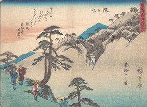 Var det på skråningen? 1838. , myg. 1838. af Ando Hiroshige