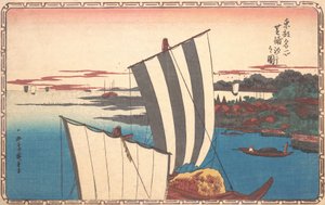 Shell-samling ved Shibaura. af Ando Hiroshige