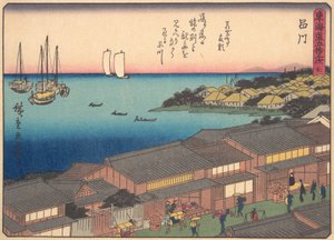 Shinagawa, fra serien The Fifty-three Stations of the Tokaido Road, begyndelsen af det 20. århundrede. af Ando Hiroshige