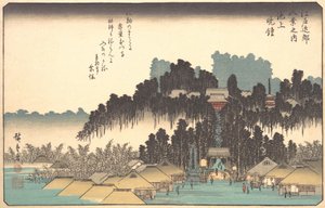 Vesperklokker ved Ikegami, 1800-tallet. af Ando Hiroshige