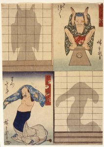 (Figurer og skygger) af Ando or Utagawa Hiroshige