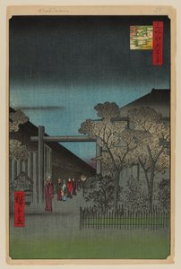 Daggry inde i Yoshiwara af Ando or Utagawa Hiroshige