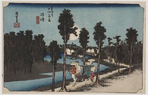 Skumring af Ando or Utagawa Hiroshige