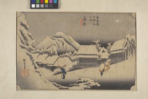 Aftensne ved Kambora af Ando or Utagawa Hiroshige
