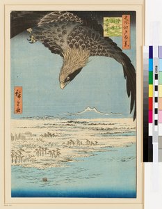 Fukagawa Susaki og Jūmantsubo af Ando or Utagawa Hiroshige