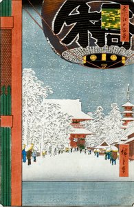 Kinryuzan Temple at Asakusa, fra serien "One Hundred Views of Famous Places in Edo"