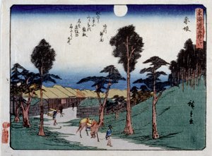 Tillad Urban Serie s, Akasaka af Ando or Utagawa Hiroshige