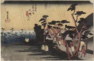 Prinsesse Toras regn, O_iso, ca. 1833 af Ando or Utagawa Hiroshige