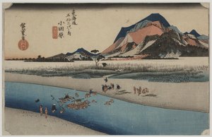 Sakawa-floden af Ando or Utagawa Hiroshige