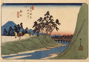 Shinmachi af Ando or Utagawa Hiroshige