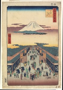 Suruga-chō af Ando or Utagawa Hiroshige