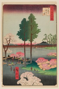 Suwa Bluff, Nippori af Ando or Utagawa Hiroshige