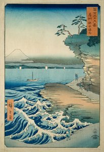 Kysten ved Hota i Awa-provinsen af Ando or Utagawa Hiroshige
