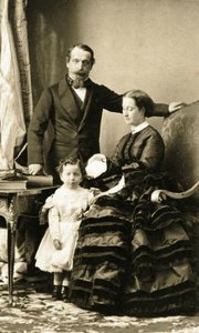 Kejser Napoléon III og hans familie af Andre Adolphe Eugene Disderi