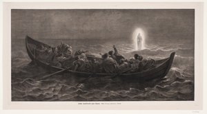 Jesus vandrer på havet
