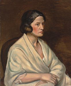 Buste af en kvinde iført sjal af Andre Derain