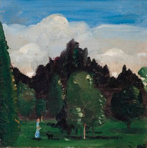 Landskab i Ile-de-France af Andre Derain