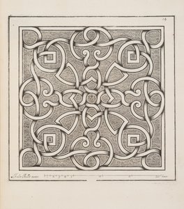 Design for Parterre, fra Theatre des Plans et Jardinages, pub.1652 af André Mollet