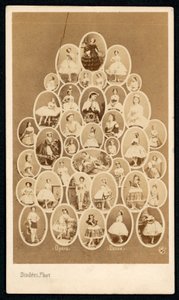 Balletdansere fra Paris Opera (s/h foto) af Andre Adolphe Eugene Disderi