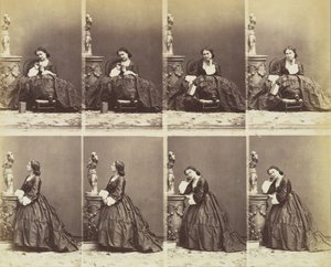Bertha, 1862. af Andre Adolphe Eugene Disderi