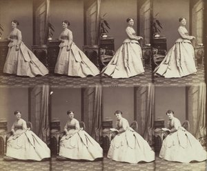 Esther David, 1866. af Andre Adolphe Eugene Disderi