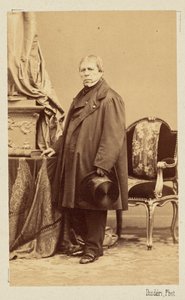 Jean-Auguste-Dominique Ingres, ca 1860. af Andre Adolphe Eugene Disderi
