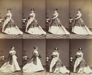 Louise Abigdon, 1866. af Andre Adolphe Eugene Disderi