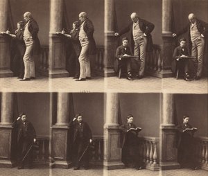 Mr. Jadin og søn, ca. 1860. af Andre Adolphe Eugene Disderi